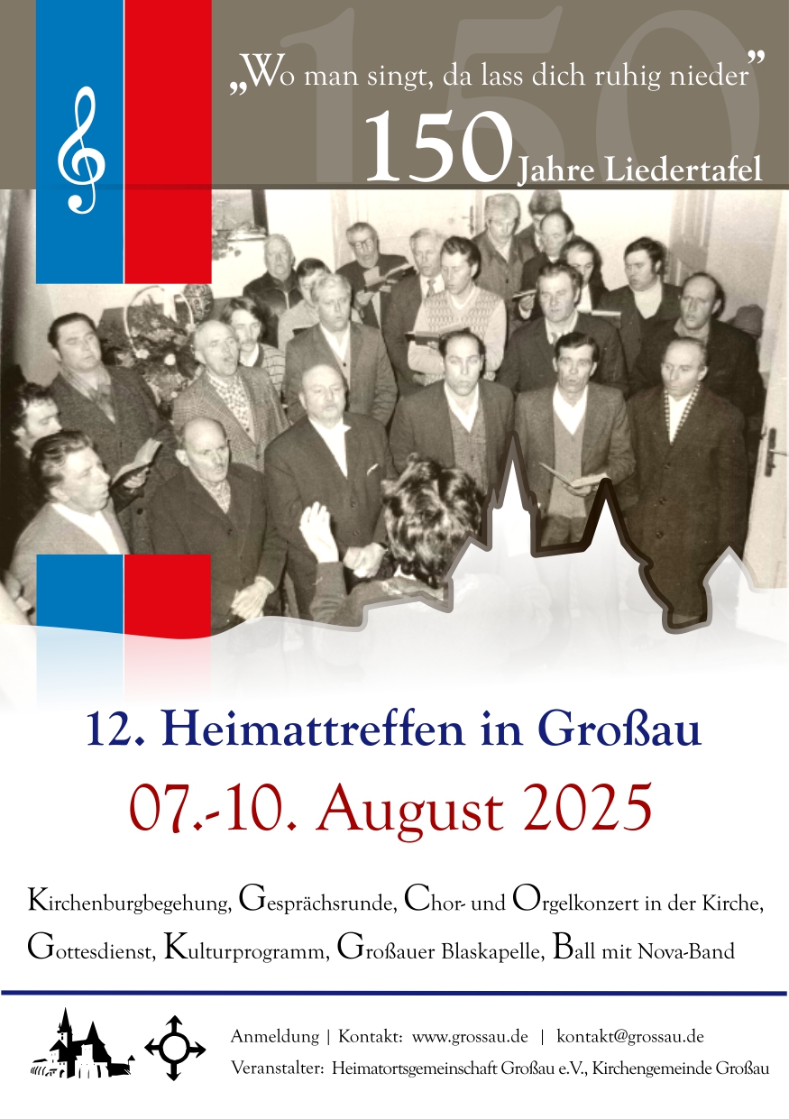 Flyer Heimattreffen Grossau 2025